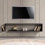 Έπιπλο τηλεόρασης επιτοίχιο Regnar Megapap χρώμα rebab 168,6x25x31,8εκ. - GP042-0252,1 - Image 2