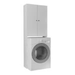 Έπιπλο πλυντηρίου Romme Megapap χρώμα λευκό 65x27,1x180εκ. - GP042-0254,1