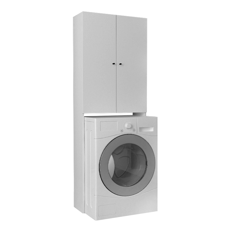 GP042-02541-0 Έπιπλο πλυντηρίου Romme Megapap χρώμα λευκό 65x27,1x180εκ. - GP042-0254,1 - Image 1