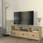 Έπιπλο τηλεόρασης Mahen Megapap χρώμα sapphire oak 140x35x49,8εκ. - GP042-0262,1 - Image 4
