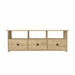 Έπιπλο τηλεόρασης Mahen Megapap χρώμα sapphire oak 140x35x49,8εκ. - GP042-0262,1 - Image 6