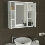 Καθρέπτης μπάνιου Surra Μegapap χρώμα λευκό 65x15,3x65εκ. - GP042-0271,1 - Image 3