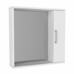 Καθρέπτης μπάνιου Deal Μegapap χρώμα λευκό 65x15,3x65εκ. - GP042-0272,1