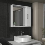 Καθρέπτης μπάνιου Deal Μegapap χρώμα λευκό 65x15,3x65εκ. - GP042-0272,1 - Image 2