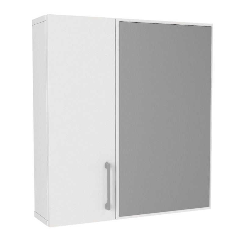 GP042-02741-0 Καθρέπτης μπάνιου Ditto Μegapap χρώμα λευκό 59,6x16,4x64,8εκ. - GP042-0274,1 - Image 1