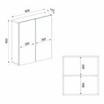 Καθρέπτης μπάνιου Binary Μegapap χρώμα λευκό 60x17,2x65εκ. - GP042-0275,1 - Image 6