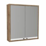 Καθρέπτης μπάνιου Lilian Μegapap χρώμα atlantic pine 59,6x14,6x65εκ. - GP042-0277,1