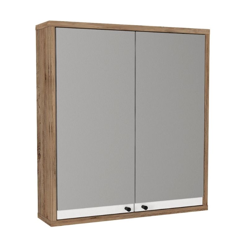 GP042-02771-0 Καθρέπτης μπάνιου Lilian Μegapap χρώμα atlantic pine 59,6x14,6x65εκ. - GP042-0277,1 - Image 1