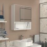 Καθρέπτης μπάνιου Trama Μegapap χρώμα λευκό 60x16,8x65εκ. - GP042-0279,1 - Image 3