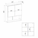 Καθρέπτης μπάνιου Trama Μegapap χρώμα λευκό 60x16,8x65εκ. - GP042-0279,1 - Image 6