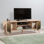 Έπιπλο τηλεόρασης Soho Megapap από μελαμίνη χρώμα sonoma 140x40x50 εκ. - GP052-0002,2 - Image 2