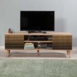 Έπιπλο τηλεόρασης Soho Megapap από μελαμίνη χρώμα sonoma 140x40x50 εκ. - GP052-0002,2 - Image 3