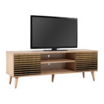 Έπιπλο τηλεόρασης Soho Megapap από μελαμίνη χρώμα sonoma 140x40x50 εκ. - GP052-0002,2 - Image 4