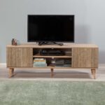 Έπιπλο τηλεόρασης Soho Megapap από μελαμίνη χρώμα sonoma 140x40x50 εκ. - GP052-0002,3 - Image 3