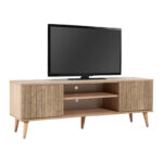 Έπιπλο τηλεόρασης Soho Megapap από μελαμίνη χρώμα sonoma 140x40x50 εκ. - GP052-0002,3 - Image 4