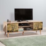 Έπιπλο τηλεόρασης Soho Megapap από μελαμίνη χρώμα sonoma 140x40x50 εκ. - GP052-0002,4