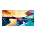 Πίνακας σε καμβά "Abstract Clouds" Megapap ψηφιακής εκτύπωσης 120x50x3εκ. - GP052-0082