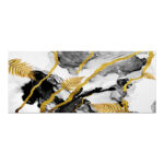 Πίνακας σε καμβά "Abstract Golden Dream" Megapap ψηφιακής εκτύπωσης 120x50x3εκ. - GP052-0095