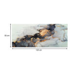 Πίνακας σε καμβά "Abstract Golden Dream" Megapap ψηφιακής εκτύπωσης 120x50x3εκ. - GP052-0096 - Image 3