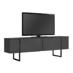 Έπιπλο τηλεόρασης Luxe Megapap χρώμα ανθρακί 180x30x50εκ. - GP052-0117,1