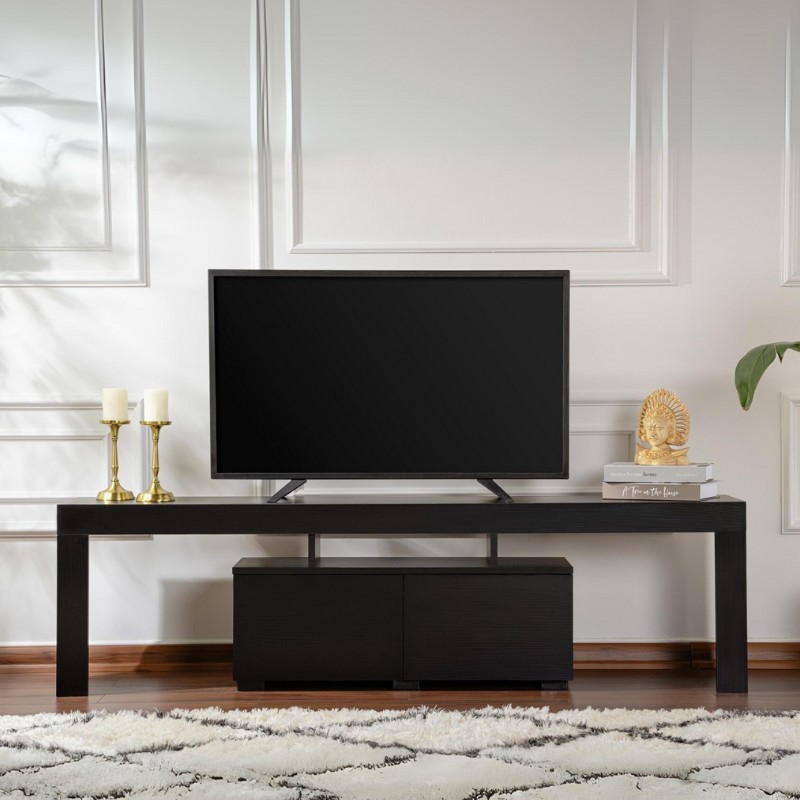 GP052-01321-0 Έπιπλο τηλεόρασης Enclave Megapap χρώμα μαύρο 180x31,3x50εκ. - GP052-0132,1 - Image 1