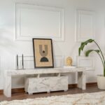 Έπιπλο τηλεόρασης Enclave Megapap χρώμα εφέ μαρμάρου 180x31,3x50εκ. - GP052-0132,2 - Image 4