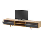 Έπιπλο τηλεόρασης Serine Megapap χρώμα sapphire oak - ανθρακί 170x37x45εκ. - GP055-0026,1 - Image 4