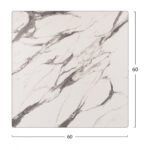 ΕΠΙΦΑΝΕΙΑ ΤΡΑΠΕΖΙΟΥ HPL HM5837.11 MARBLE WHITE-GREY 60x60 εκ. ΠΑΧΟΥΣ 12mm. - Image 2