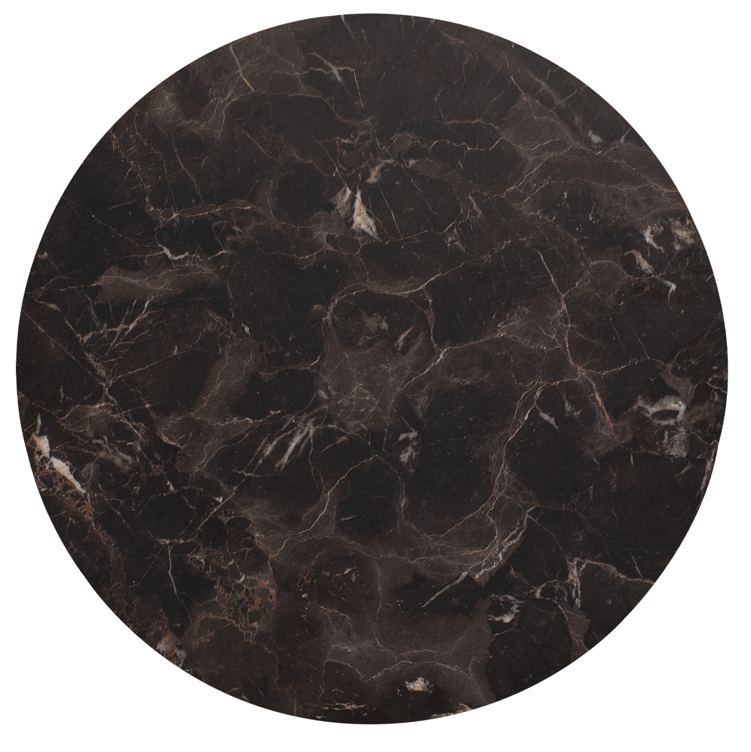 epifaneia-trapezioy-hpl-fb9584114-brown- ΕΠΙΦΑΝΕΙΑ ΤΡΑΠΕΖΙΟΥ HPL HM5841.14 BROWN MARBLE Φ60 εκ. ΠΑΧΟΥΣ 12mm. - Image 1