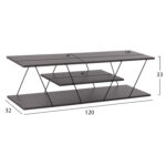 ΕΠΙΠΛΟ ΤΗΛΕΟΡΑΣΗΣ TARS HM8922.20 ΜΕΛΑΜΙΝΗ ΓΚΡΙ 120x32x33Yεκ. - Image 2