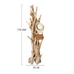 ΚΑΛΟΓΕΡΟΣ HM9367 ΑΠΟ ΜΑΣΙΦ ΞΥΛΟ TEAK ΦΥΣΙΚΟ 36x30x183Υεκ. - Image 2