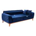 ΚΑΝΑΠΕΣ ΚΡΕΒΑΤΙ BENNINGTON ΤΡΙΘΕΣΙΟΣ ΜΠΛΕ HM3249.18 240x95x80 εκ. - Image 3