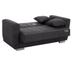 ΚΑΝΑΠΕΣ ΚΡΕΒΑΤΙ POLYA ΔΙΘΕΣΙΟΣ ΓΚΡΙ HM3241.03 150x84x88 εκ. - Image 3