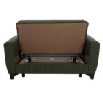 ΚΑΝΑΠΕΣ ΚΡΕΒΑΤΙ HEMA ΔΙΘΕΣΙΟΣ ΨΗΛΗ ΠΛΑΤΗ DARK OLIVE HM3243.05 160x84x88 εκ. - Image 5