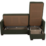 ΚΑΝΑΠΕΣ ΚΡΕΒΑΤΙ GHUFRAN ΓΩΝΙΑ ΑΝΑΣΤΡΕΨΙΜΗ DARK OLIVE HM3244.05 200x133x77Yεκ. - Image 5