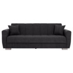 ΚΑΝΑΠΕΣ ΚΡΕΒΑΤΙ POLYA ΤΡΙΘΕΣΙΟΣ HM3240.03 ΓΚΡΙ 215x80x77Υ εκ. - Image 4