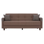 ΚΑΝΑΠΕΣ ΚΡΕΒΑΤΙ ΤΡΙΘΕΣΙΟΣ SANNA HM3245.01 ΜΠΕΖ 210x82x86 εκ. - Image 4