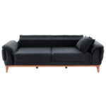 ΚΑΝΑΠΕΣ ΚΡΕΒΑΤΙ BENNINGTON ΤΡΙΘΕΣΙΟΣ ΜΑΥΡΟΣ HM3249.01 240x95x80 εκ. - Image 5