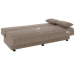 ΚΑΝΑΠΕΣ ΚΡΕΒΑΤΙ ANDRI ΤΡΙΘΕΣΙΟΣ ΜΠΕΖ HM3239.04 180x72x77Υ εκ. - Image 3
