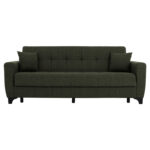 ΚΑΝΑΠΕΣ ΚΡΕΒΑΤΙ HEMA TΡΙΘΕΣΙΟΣ ΨΗΛΗ ΠΛΑΤΗ DARK OLIVE HM3242.05 215x84x88Υεκ. - Image 4
