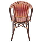 ΚΑΡΕΚΛΑ ΑΛΟΥΜΙΝΙΟΥ BAMBOO LOOK ΣΕ ΜΠΕΖ ΚΑΙ ΚΟΚΚΙΝΟ HM5817.01 42x60x85Υ εκ. - Image 6
