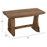 ΠΑΓΚΑΚΙ YEDI HM9347 ΑΠΟ ΜΑΣΙΦ ΞΥΛΟ TIK ΦΥΣΙΚΟ 80X40X44Y εκ. - Image 2