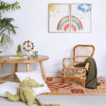 ΠΟΛΥΘΡΟΝΑ ΠΑΙΔΙΚΗ SILVANA RATTAN ΜΕ ΜΑΞΙΛΑΡΙ 44.5x51x57Υεκ.HM9487 - Image 6