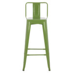 ΣΚΑΜΠΟ BAR ΜΕΤΑΛΛΙΚΟ MELITA ME ΠΛΑΤΗ ΣΕ LIGHT OLIVE GREEN HM8643.13 43Χ43Χ100εκ. - Image 3