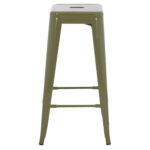 ΣΚΑΜΠΟ BAR ΜΕΤΑΛΛΙΚΟ MELITA ΣΕ DARK OLIVE GREEN HM8642.03 43x43x78 εκ. - Image 3