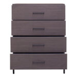Συρταριέρα Calliope   με 4 συρτάρια wenge-μαύρο 80x44x108εκ-PK039-000191 - Image 4