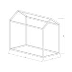 Παιδικό κρεβάτι Palace   ξύλο πεύκου φυσικό 70x140εκ-PK197-000082 - Image 3