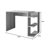 Γραφείο εργασίας Toska   σε oak- sandstone απόχρωση 114x56x76εκ-PK197-000273 - Image 3