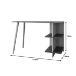 Γραφείο εργασίας Volet   σε oak- ανθρακί απόχρωση 114x56x76εκ-PK197-000274 - Image 3