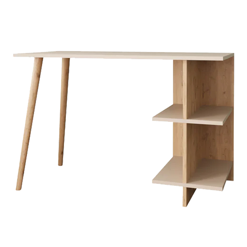197-000275 Γραφείο εργασίας Volet σε oak- sandstone απόχρωση 114x56x76εκ-PK197-000275 - Image 1